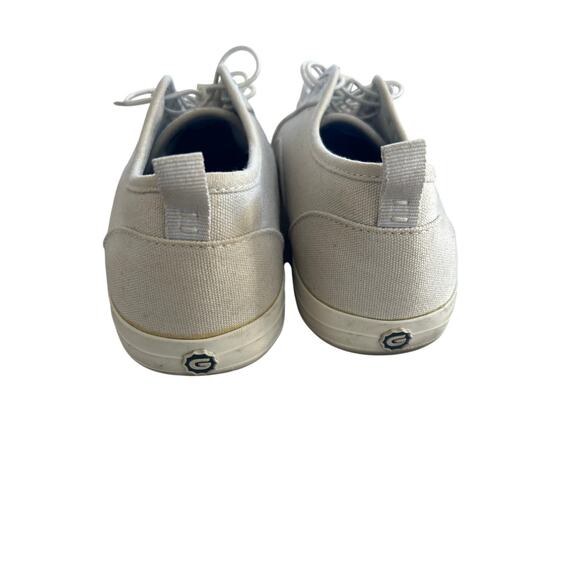 Greats The Wilson Tan Canvas White Leather Toe Sneaker - Picture 4 of 10